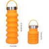 500ml Collapsible Water Bottle Foldable Cup Portable Outdoor Travel Sports