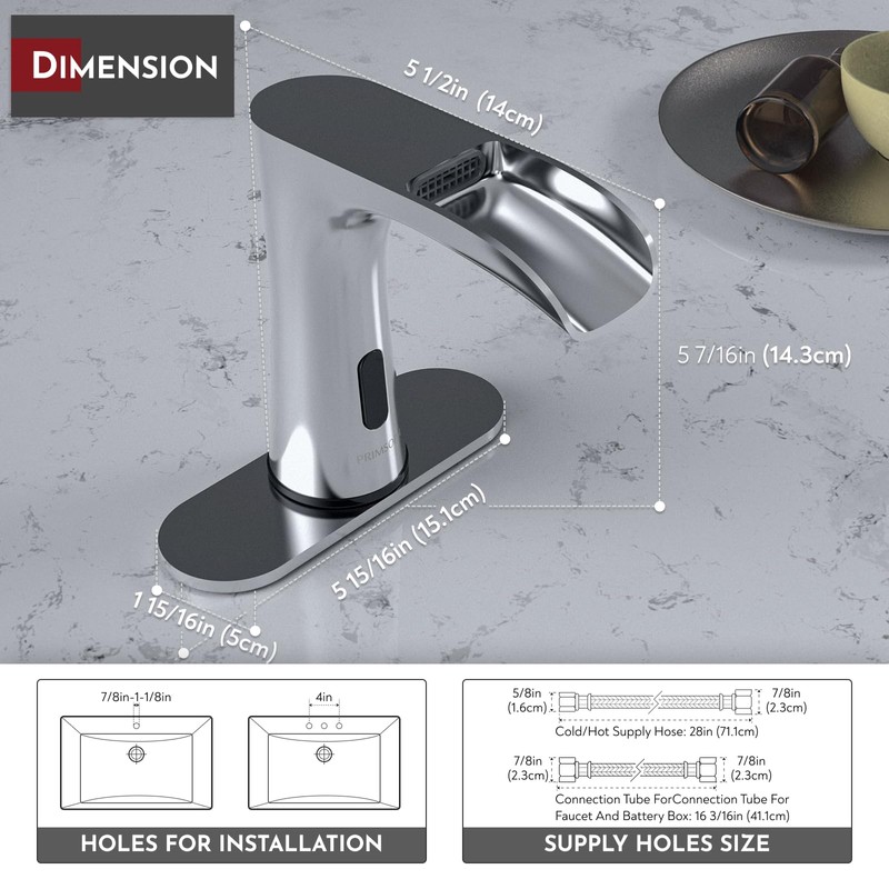 PRIMSOPH Waterfall Automatic Motion Sensor Hands Free Electronic Infrared Smart