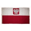100% Cotton 3x5 Embroidered Sewn Poland Eagle Polish Polska Flag