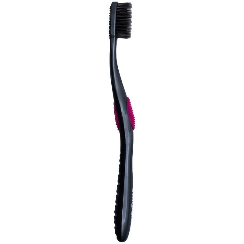 Colgate 360 Charcoal Infused Toothbrush, Floss-Tip Bristles, Soft (Colors Vary)