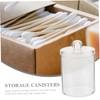 STOBAZA 4pcs Cotton Swab Dispenser Organizers with Lid Compact Bathroom