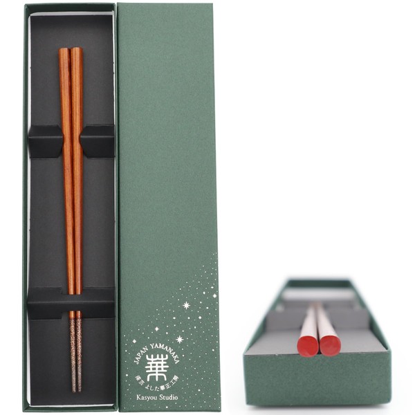 Kasyou Studio Kasyou Studio Uushi Kinko Chopsticks with Noto Hiba