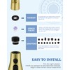 Kitchen Faucet Head Replacement with 15 Adapters - 3 Functions