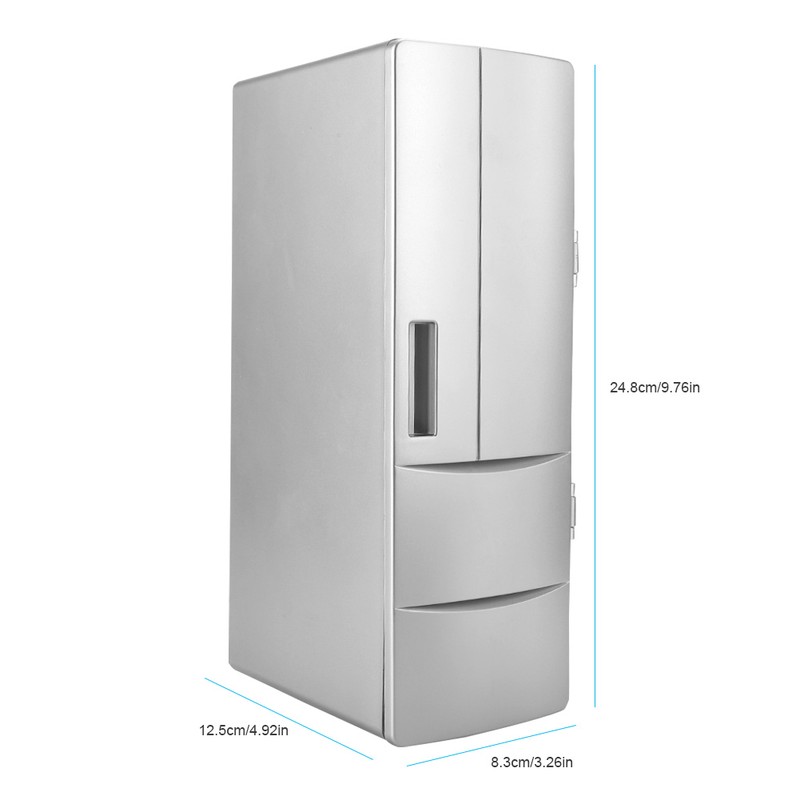 Portable USB Mini Fridge Freezer Refrigerator Cooler and Warmer For