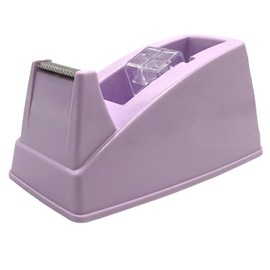 SHOIKOM Colorful Desktop Tape Dispenser for Office, Home & School, Durable and Stylish Office Supplies, Non-Skid Base, Macaron Purple