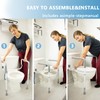 WeHwupe Toilet Safety Rails for Elderly Adults - Adjustable Bathroom
