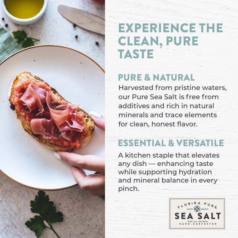 Pure Sea Salt by FLORIDA PURE - 80+ Mineral Sea