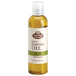 Fabulous Frannie Olive Carrier Oil Base Oil for Aromatherapy, Essential Oil or Massage 4oz (Pack of 1)