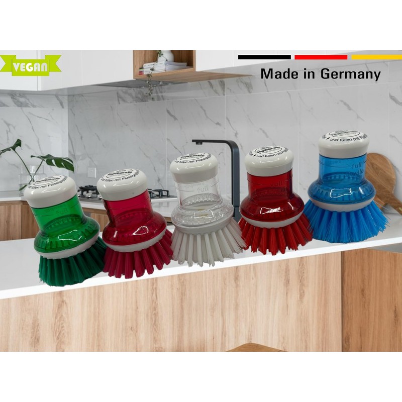MAAJ Round Dish Brush with Dishwasher Dosing System - Made