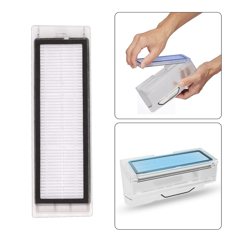 (12 Pack) HEPA Filter Compatible With Roborock S6 Pure S6