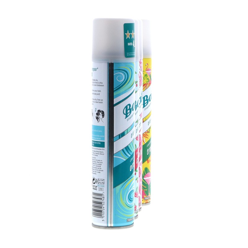 Batiste Dry Shampoo Original, Cherry, Blush, Tropical (4 pack) 6.73