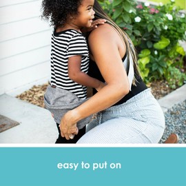 JJ Cole Sola Toddler Sling Carrier - Adjustable Toddler Carrier and Baby Sling - Baby Essentials - Ages 1 to 4 years or 45 Pounds