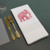 'Stylised Pink Elephant' Cotton Napkin/Dinner Cloth (NK00042303)