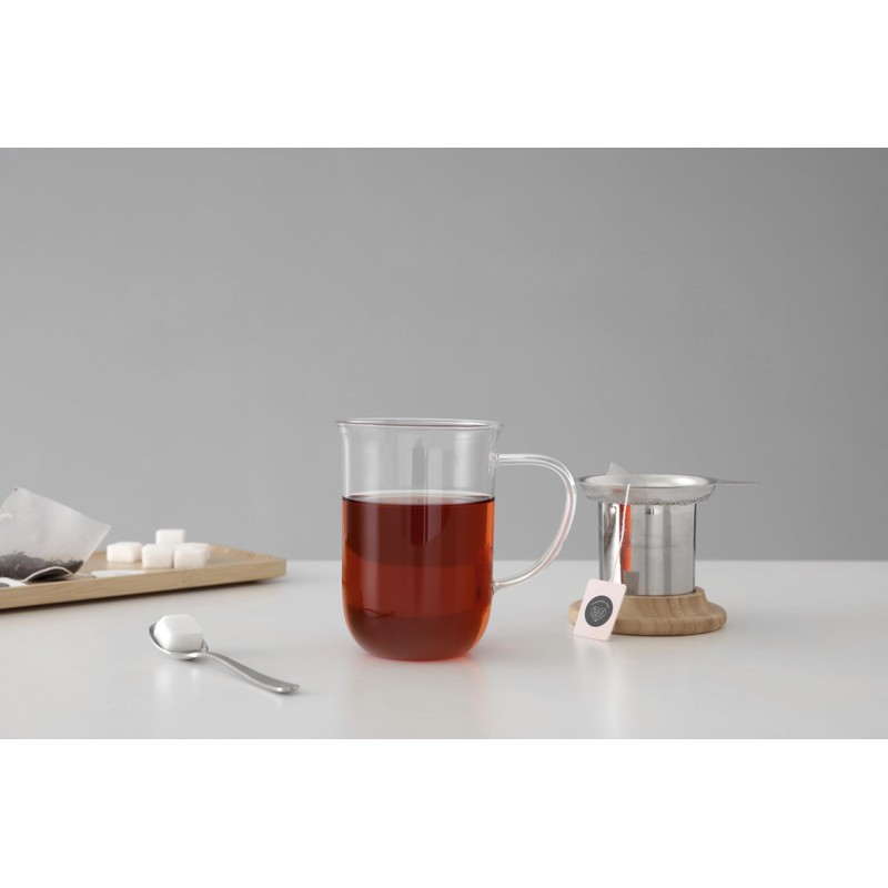 VIVA Minima Balance Glass Infuser Tea Cup - 17 oz