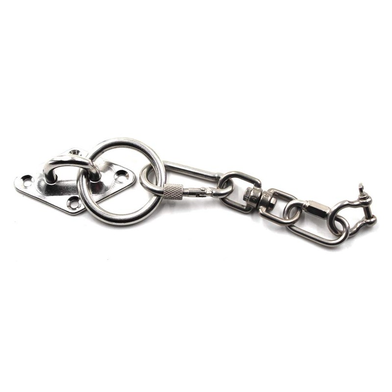 M8 Eye Plate 304 Stainless Steel Hook Wall Mounted Hook
