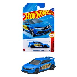Hot Wheels Basic Car 2018 Honda Civic Type R Ride On Toy Mini Car Ages 3+ Blue JFN81