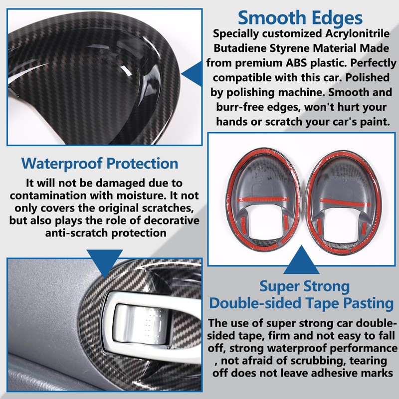 Sekhyna Inner Door Handle Cover Trim Compatible with Mitsubishi Eclipse