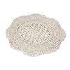 Rattan Scalloped Round Charger Plate in Cream - 1 Charger