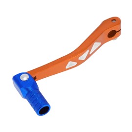 INFINAUTO Folding Motorcycle Gear Shifter Lever for Yamaha TTR 50cc Aluminum Alloy Pedal Shift Lever Arm Orange Lever Blue Head