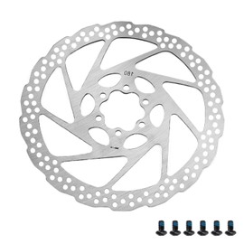 DIYCUT Bicycle Brake Disc, Disc Brake Bicycle, 1CR13 Stainless Steel Brake Discs 6 Holes, 180 mm Brake Disc Suitable for Centres Ratio Hole Centre Distance of 44 mm