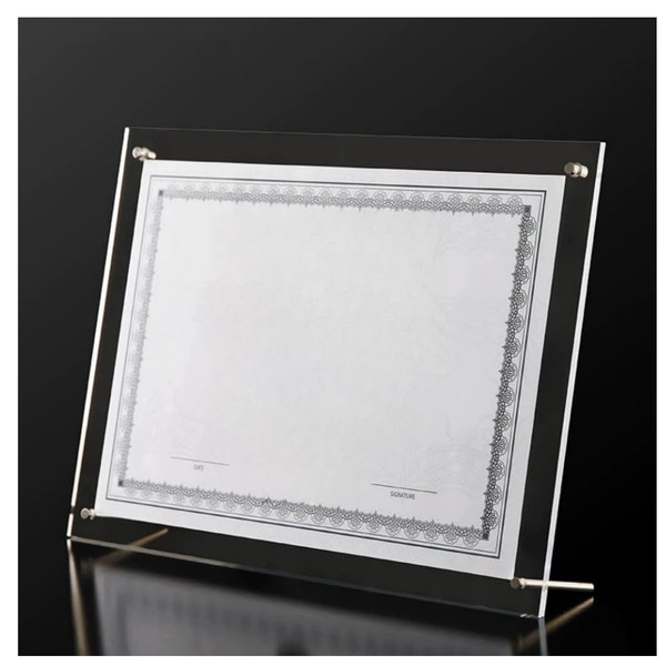 Urier 1 Pack 12x16 Poster Frame,Acrylic Floating Frame,Frameless Picture Frame,Clear