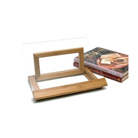 Lipper International 8815 Bamboo Wood and Acrylic Cookbook Holder, 12-1/2" x 9-1/4" x 6-3/4"