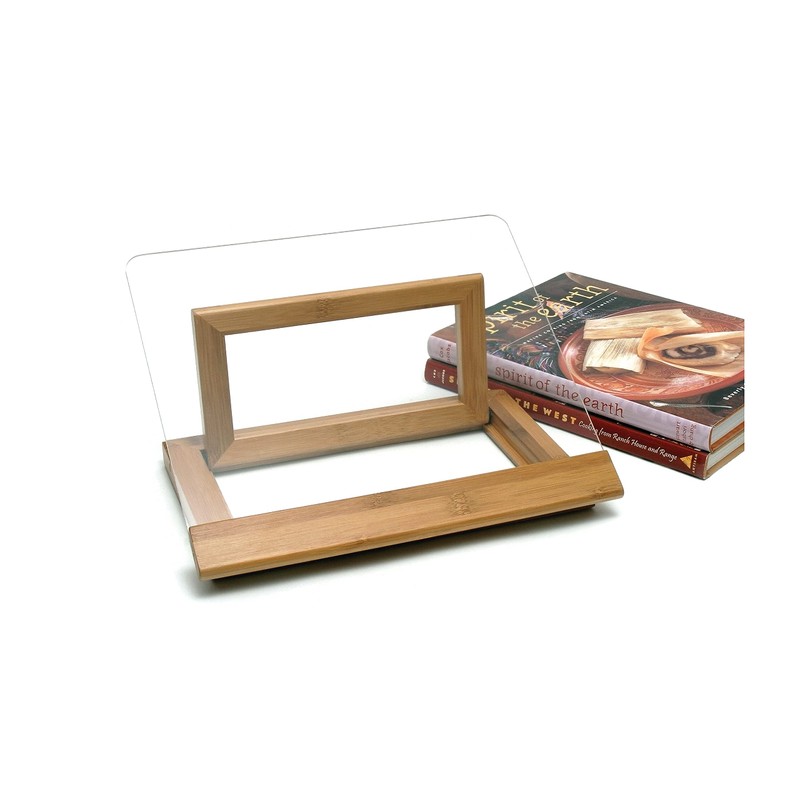 Lipper International 8815 Bamboo Wood and Acrylic Cookbook Holder, 12-1/2"