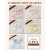 Interesse 5 PCS Fashion Scarves for Women, Multifunctional Floral Scarves