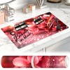 Dual-Sided Synthetic Leather Decorative Makeup Mat for Crafting, Furniture Protection,