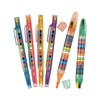 Fun Express Glitter Stacking Crayons for Kids - 12 Pack