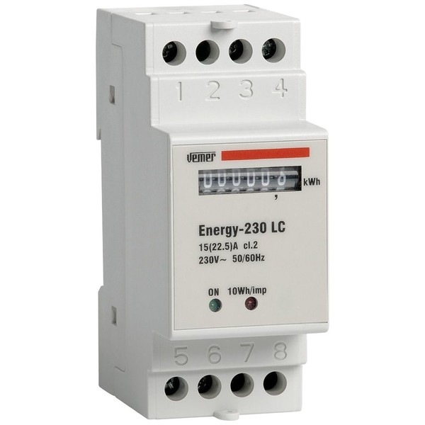 Vemer vn960100 Energy Meter energy-230 LC for 1-phase Systems, White
