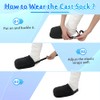 Cast Sock Toe Cover Soft for Foot Warmer Socks Walking