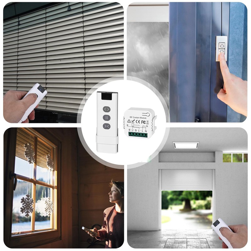 Set of 3 Wireless Roller Shutter Control Retrofit Set, Smart