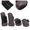 1Set Horse Tendon Boots PU Elastic Thickened Adjustable Horse Leg
