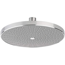 BadeStern Built-in Shower Head: Chrome Rain Shower, Round Swivel Head, Limescale Protection Nozzles (Overhead Shower, Shower Head, Rain Shower, Bathroom)