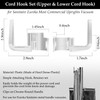 HASMX Cord Handle Hook Set Simple Attaching Hook for Eureka