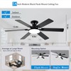 Ceiling Fans with Lights,54 Inch Low Profile Ceiling Fan with