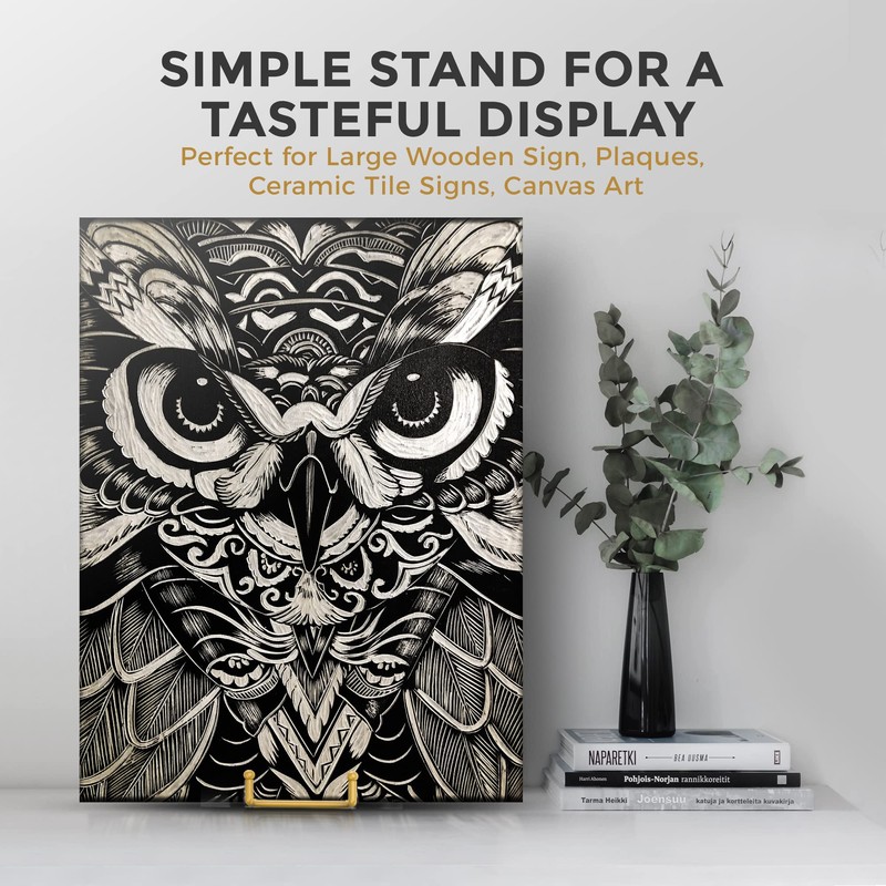 TR-LIFE 10 Inch Large Plate Stands/Holder for Display - Metal