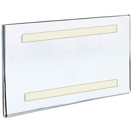 Azar Displays 122026 Self Adhesive Clear Acrylic Wall Sign Holder Frame 10" W x 8" H Landscape/Horizontal, 10-Pack