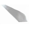 Mens Silver 10cm Plain Neck Tie