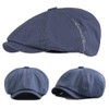 CHENNUO Gatsby Beret Cap Newsboy Flat Cap 8 Panel Men's