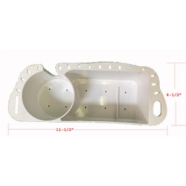 KUFA Sports Boat Cabin organizer Storage Boat Caddy Organizer, Boat Cup Holder Boat Storage Organizer, Cockpit Storage Box with instalation hardware (1)