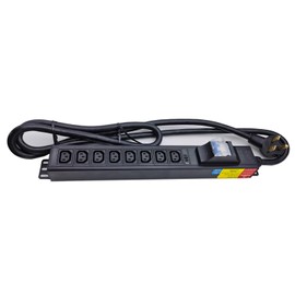 8way C13 C19 30A 120V-240V Metered PDU Current Volts Digital Meter SPD L6-30P amp PDU (OIT-8C13-6-30P-LED-30A)