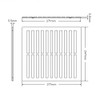 Rytons 9x9 Hit & Miss Ventilation Grille