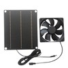 Solar Exhaust Fan,30W Solar Vent Fan | Weatherproof Wall-Mounted Cooling