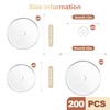 QivaZira 200 Pcs Clear Silicone Discs for Piercing Stabilizing Soft