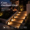 Solar Step Lights for Outdoor Stairs – Warm White LED