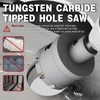METOTY Metal Hole Saw 4-1/2''(115mm) 2Pcs Set Heavy Duty Tungsten