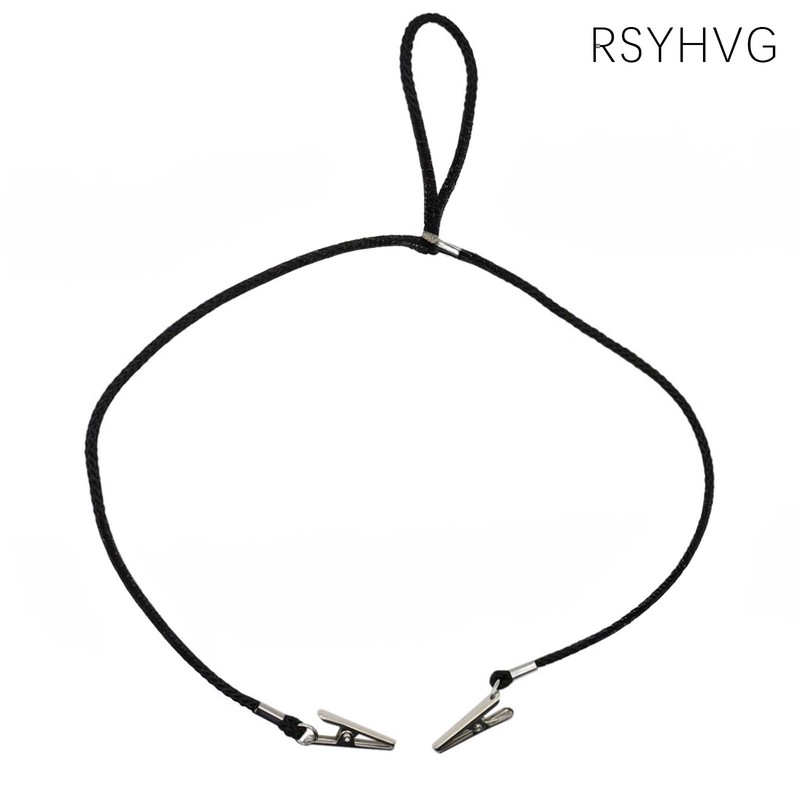 RSYHVG 2 PCS Black Adjustable Bib Holder Clips Napkin Holders