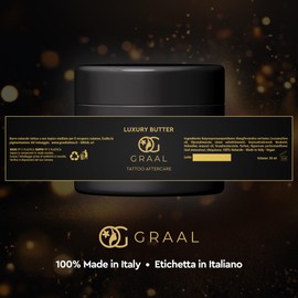 Tattoo-Creme "Luxury Butter", revitalisierend, Aftercare – schnell und natürlich feuchtigkeitsspendende Tattoo-Creme – Butter Tattoo Schutz für Tätowierungen und Microblading, Narben und ohne